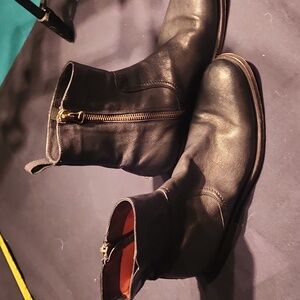 Buttero Black zip side ankle boots